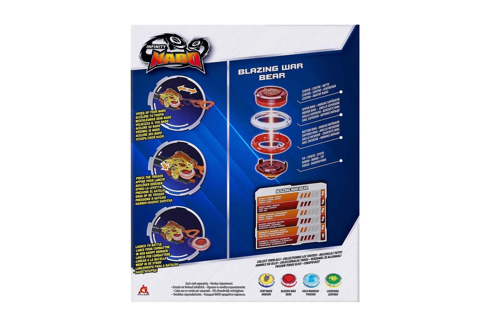 Дзига Infinity Nado Starter Pack Палаючий Бойовий Ведмідь EU654112 фото 2 Дзига Infinity Nado Starter Pack Палаючий Бойовий Ведмідь EU654112 фото 2