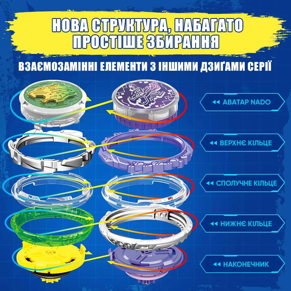 Дзига Infinity Nado Standard Pack Сліпучий Леопард EU654124 фото 20 Дзига Infinity Nado Standard Pack Сліпучий Леопард EU654124 фото 20