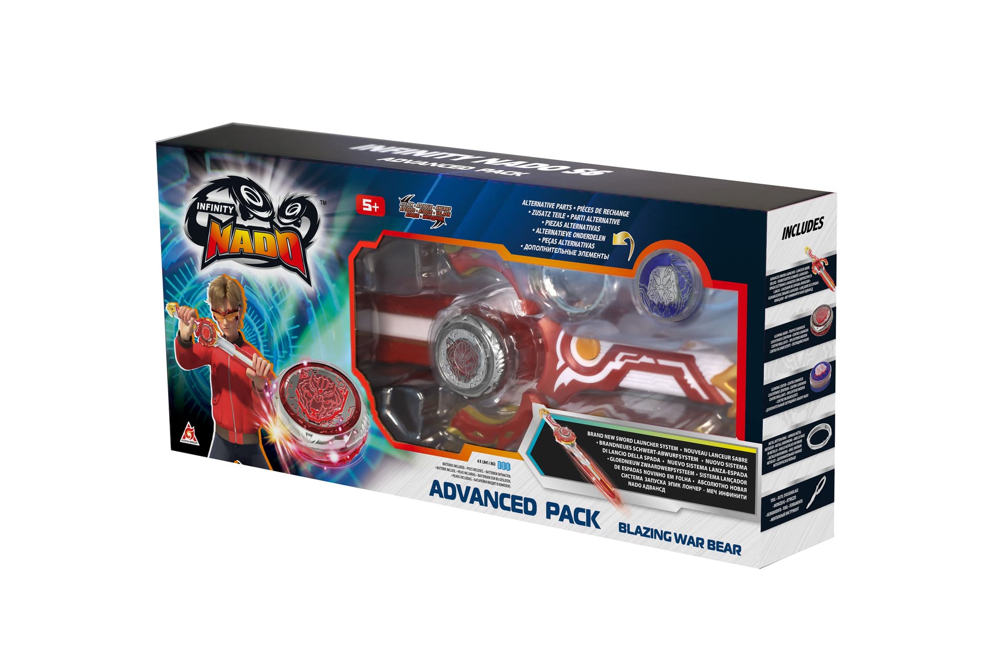 Юла Infinity Nado Advanced Pack Пылающий Боевой Медведь EU654132 Юла Infinity Nado Advanced Pack Пылающий Боевой Медведь EU654132