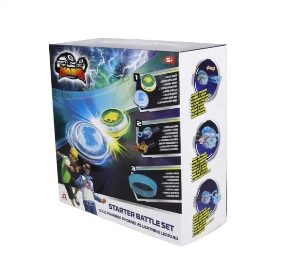 Набор игровой Infinity Nado Starter Battle Set Золотой Воин Феникс и Ослепительный Леопард EU654183 фото 2 Набор игровой Infinity Nado Starter Battle Set Золотой Воин Феникс и Ослепительный Леопард EU654183 фото 2
