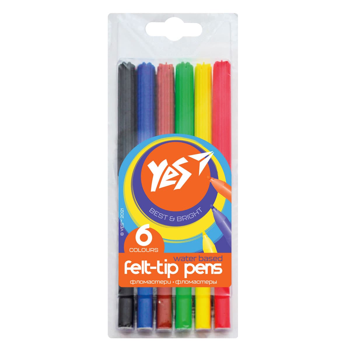 Фломастеры 6цв Yes 96630 Фломастеры 6цв Yes 96630