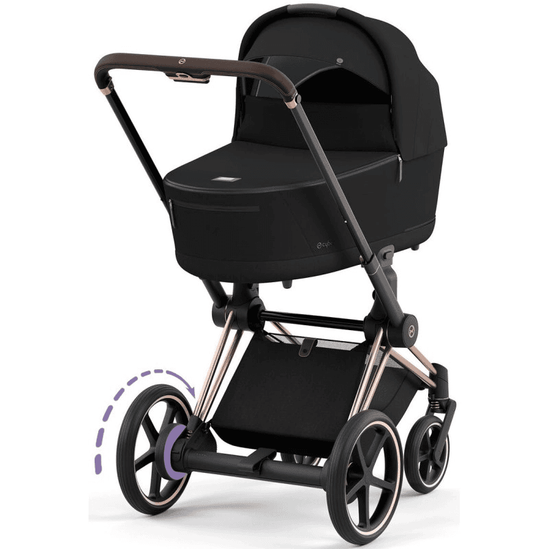 Коляска універсальна 2в1 Cybex e-Priam Sepia Black/Rosegold 520020102SB/4