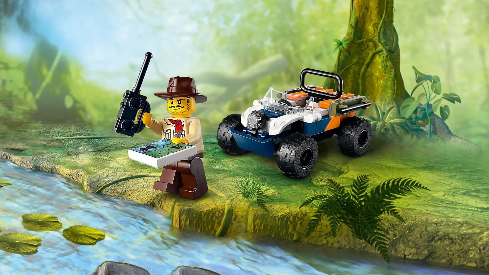 Конструктор Lego City Квадроцикл для дослідження джунглів 92дет 60424 фото 3 Конструктор Lego City Квадроцикл для дослідження джунглів 92дет 60424 фото 3