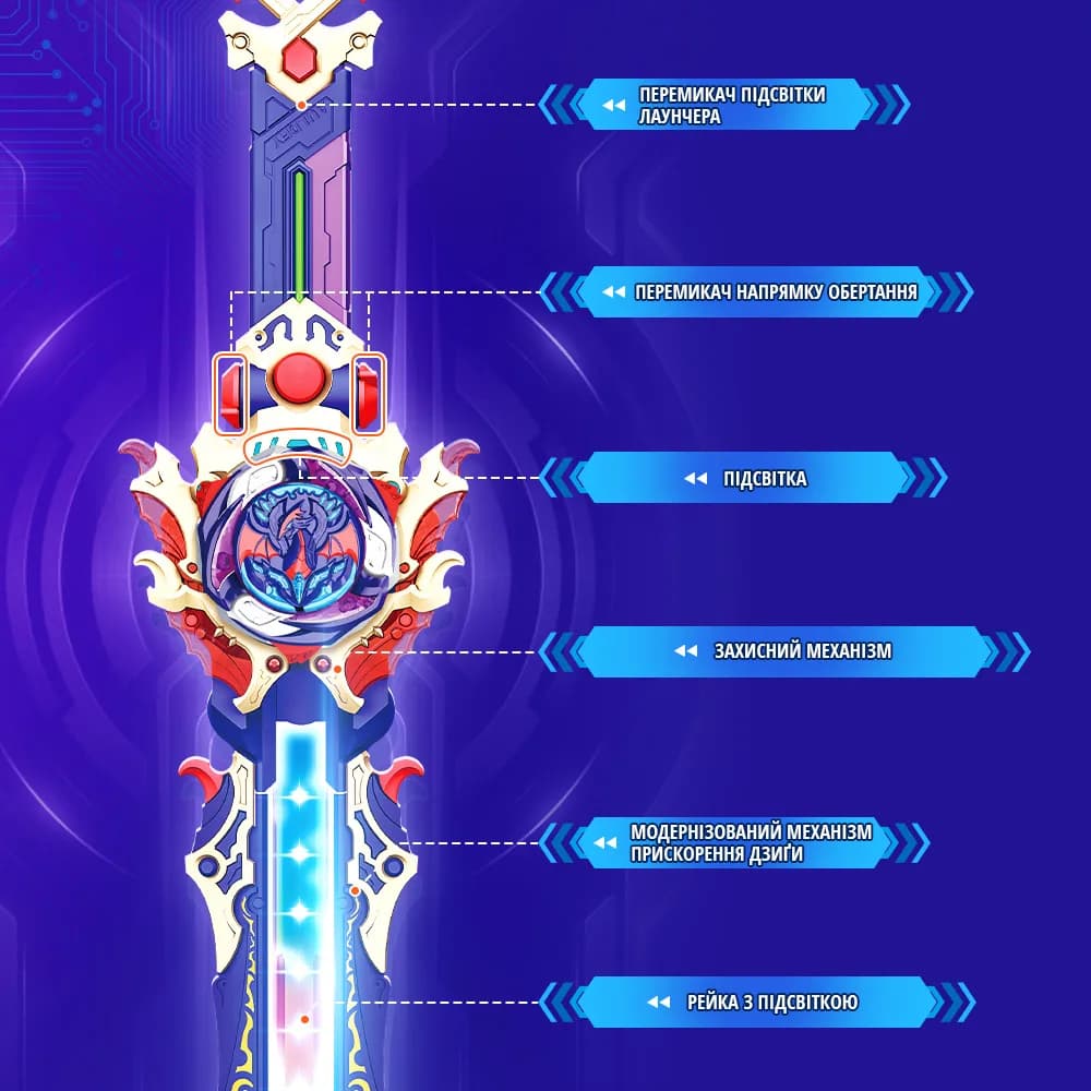 Дзига Infinity Nado Deluxe Pack Небесний Лорд EU654232 фото 9 Дзига Infinity Nado Deluxe Pack Небесний Лорд EU654232 фото 9
