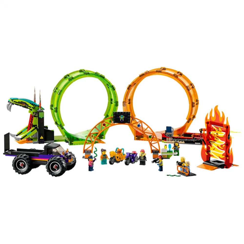 Конструктор LEGO City Stuntz Двойная петля каскадерской арены 598дет 60339 фото 2