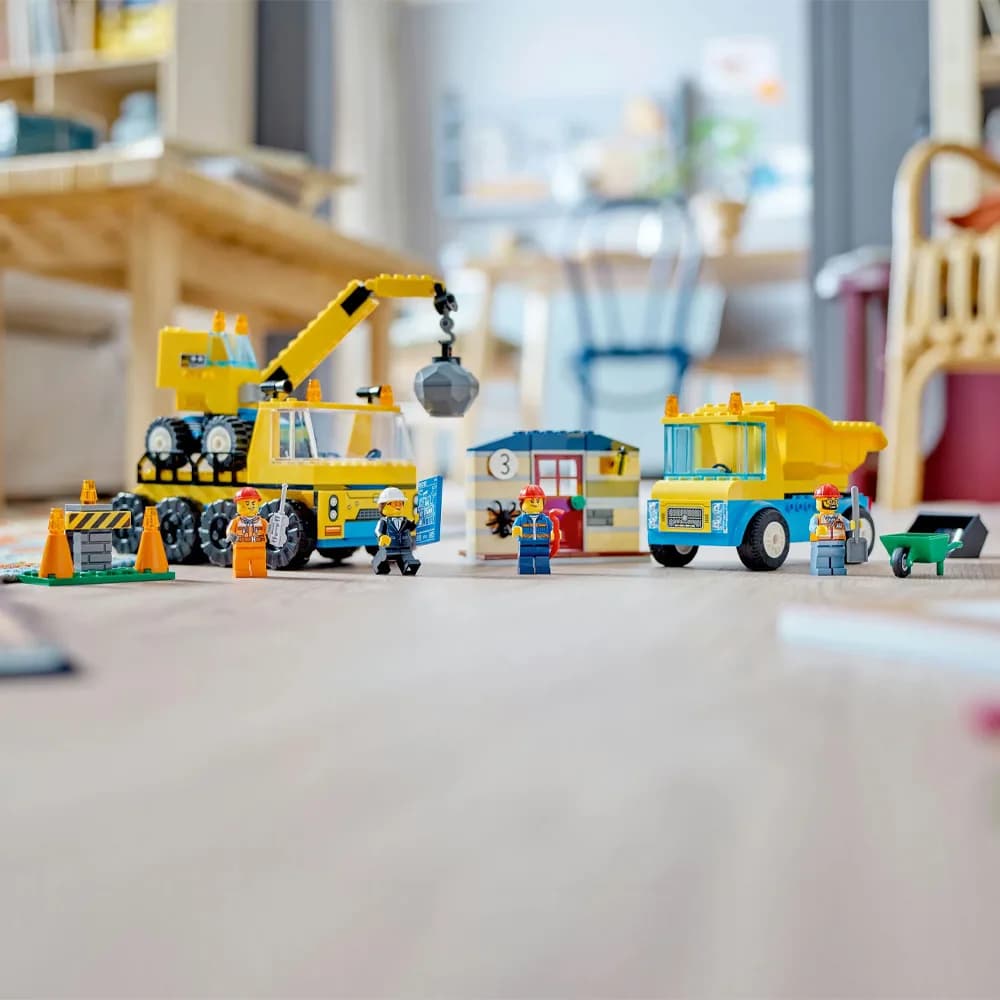 Конструктор LEGO City Строительный грузовик и шаровидный кран-таран 235дет 60391 фото 3