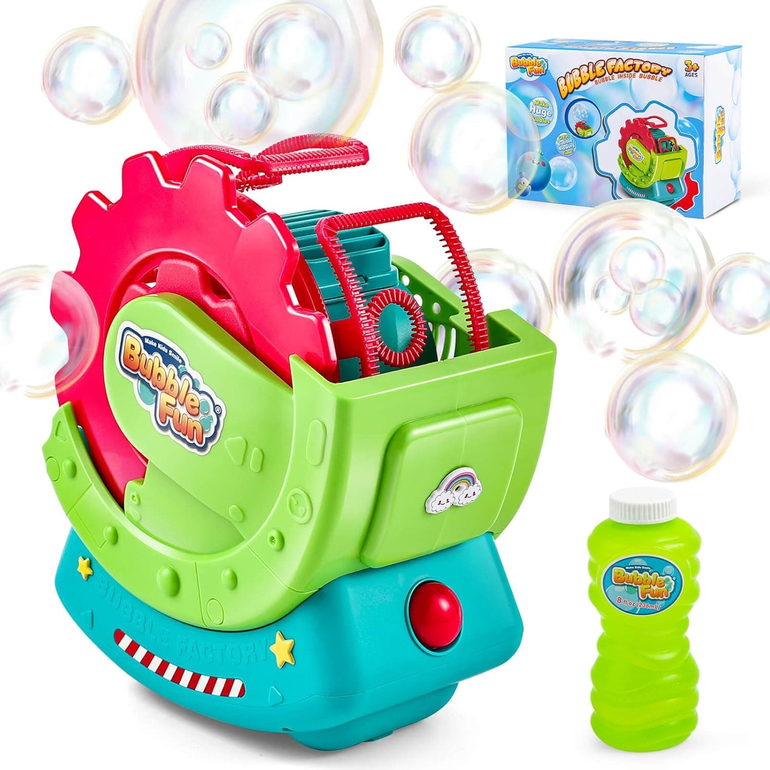 Набір для видування бульбашок Bubble Fun + 60мл DHOBB10584
