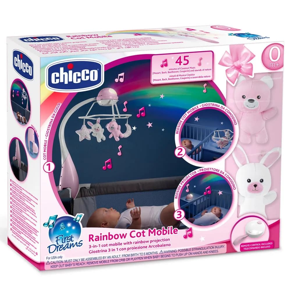 Мобіль Chicco 3в1 Веселка 11041.10 фото 2 Мобіль Chicco 3в1 Веселка 11041.10 фото 2