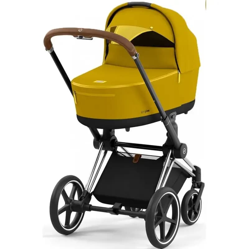 Коляска универсальная 3в1 Cybex Priam 4.0 Mustard Yellow/Chrome Brown/Cloud Z-iSize Plus 522000965/4-4 фото 2 Коляска универсальная 3в1 Cybex Priam 4.0 Mustard Yellow/Chrome Brown/Cloud Z-iSize Plus 522000965/4-4 фото 2