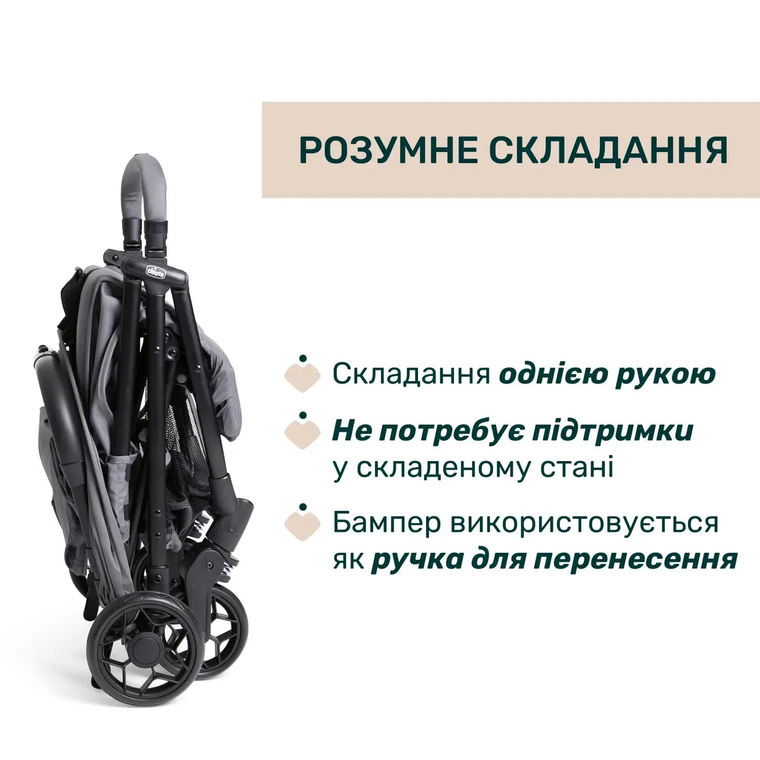 Коляска прогулочная Chicco Urbino Stroller 87138.26 фото 2