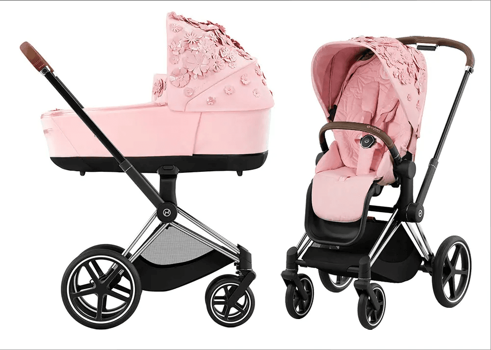 Коляска универсальная 2в1 Cybex Priam 4.0 Simply Flowers Pink/Chrome Brown 522000929/3 Коляска универсальная 2в1 Cybex Priam 4.0 Simply Flowers Pink/Chrome Brown 522000929/3