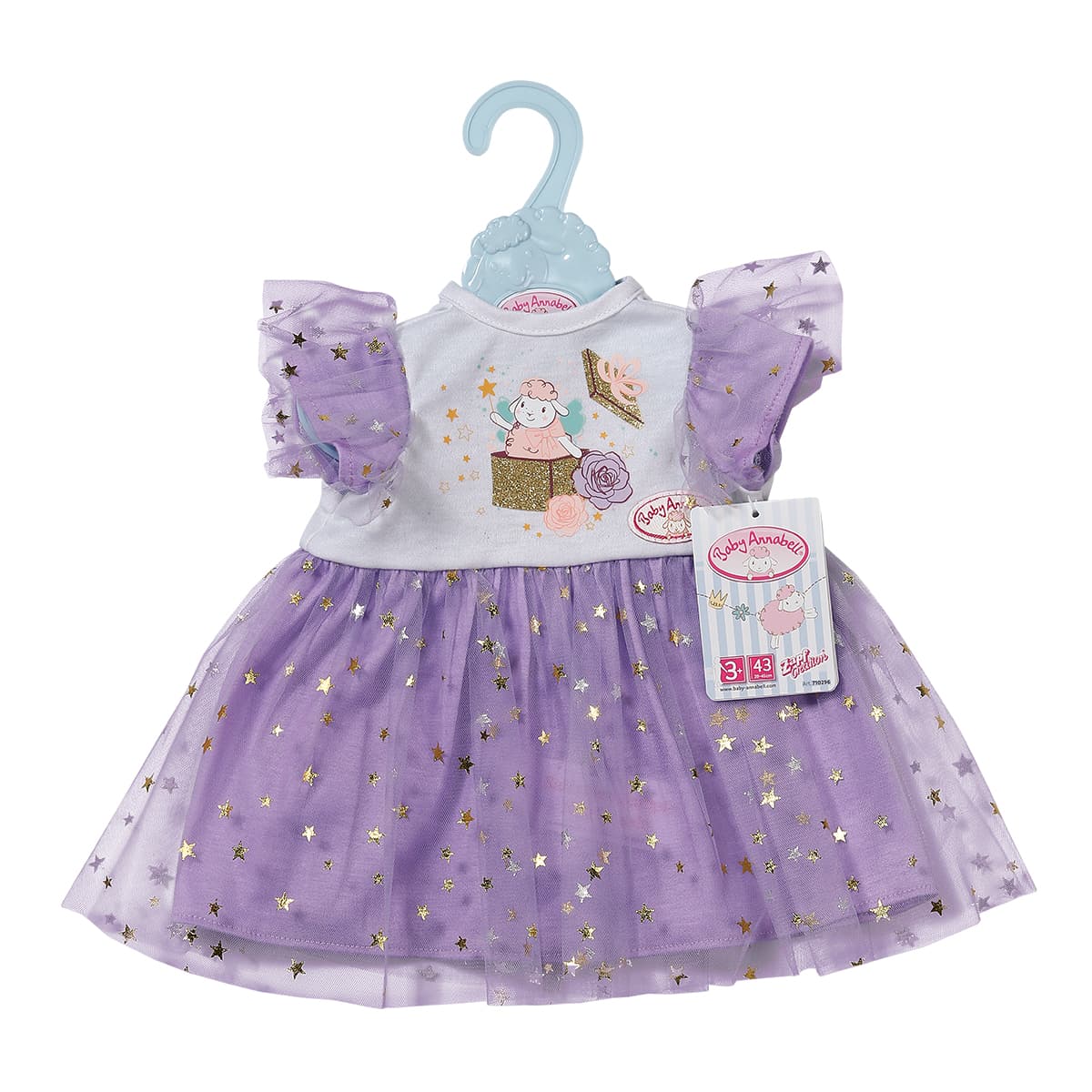 Одяг для ляльки Baby Born Annabell бузкова сукня 710296