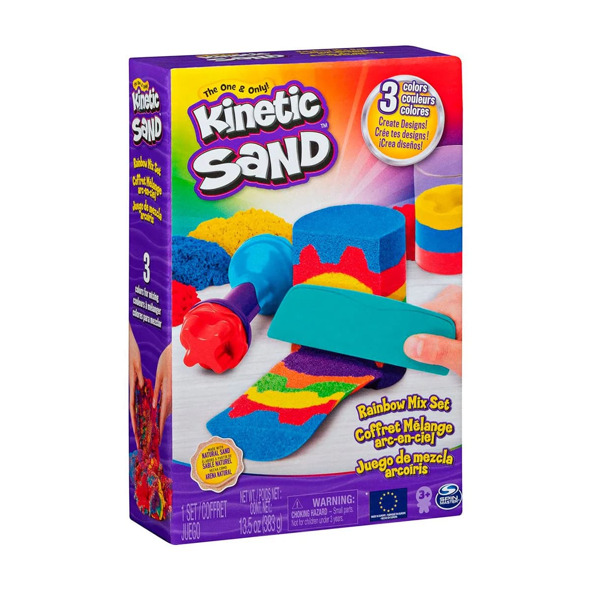 Набір піску з формочками Kinetic Sand Веселковий мікс 71474 фото 2