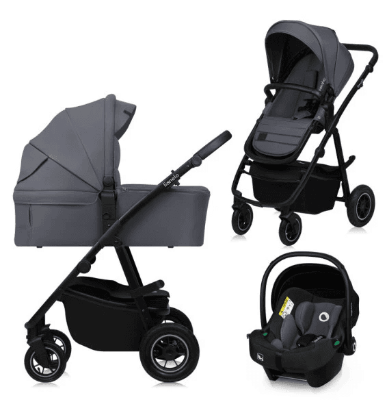 Коляска универсальная 3в1 Lionelo Amber Plus Grey Graphite LO-AMBER PLUS 3IN1 GREY GRAPHITE Коляска универсальная 3в1 Lionelo Amber Plus Grey Graphite LO-AMBER PLUS 3IN1 GREY GRAPHITE