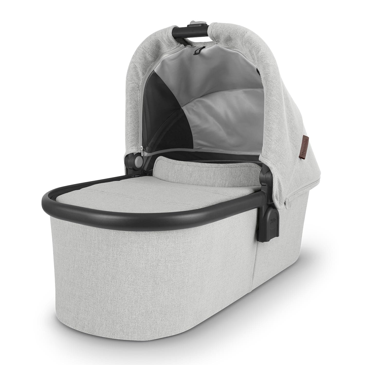 Люлька Uppababy Carrycot Anthony White and Grey Chanille Carbon Frame 0920-BAS-EU-ATH