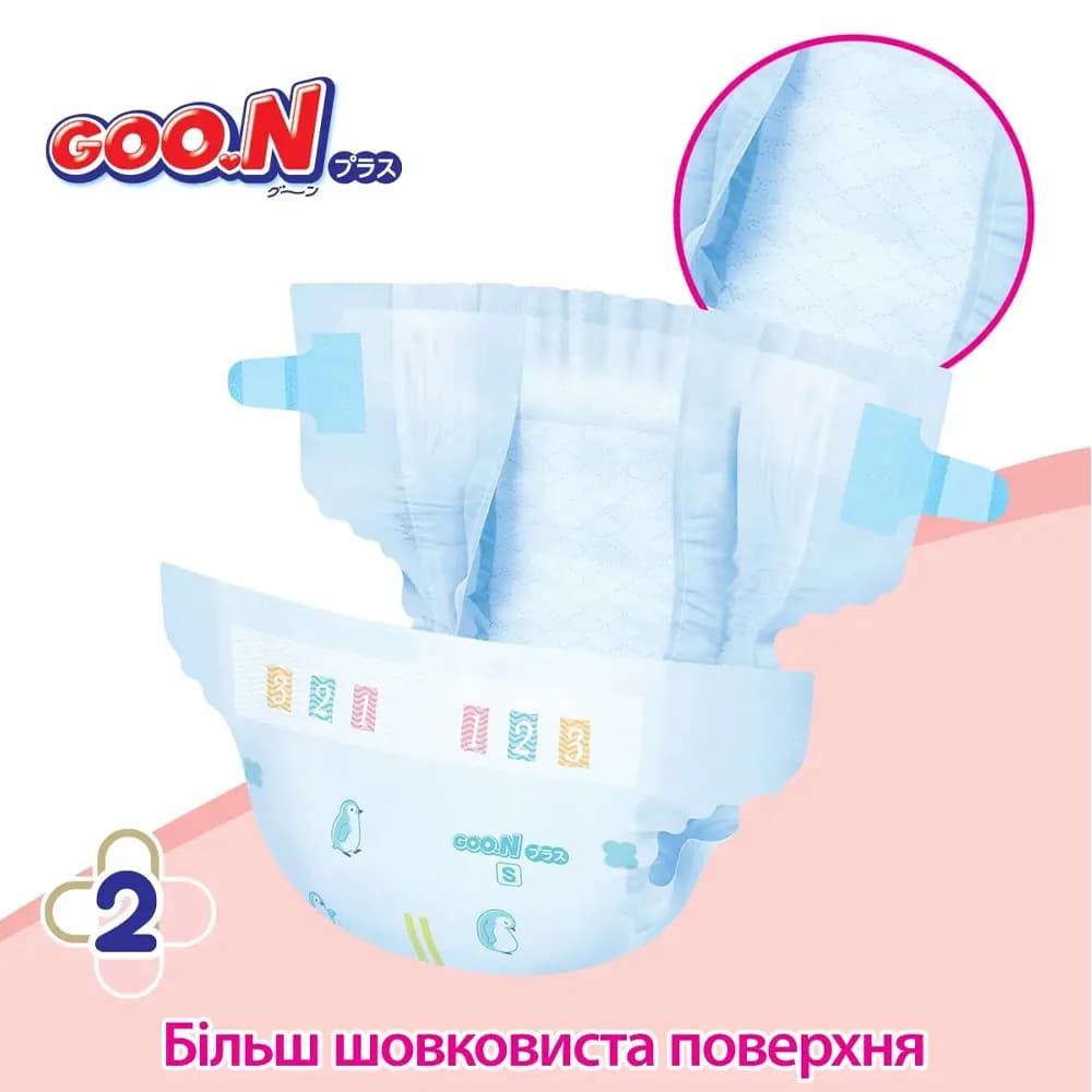 Подгузники Goo.N Plus S 70шт 21000627 фото 9 Подгузники Goo.N Plus S 70шт 21000627 фото 9