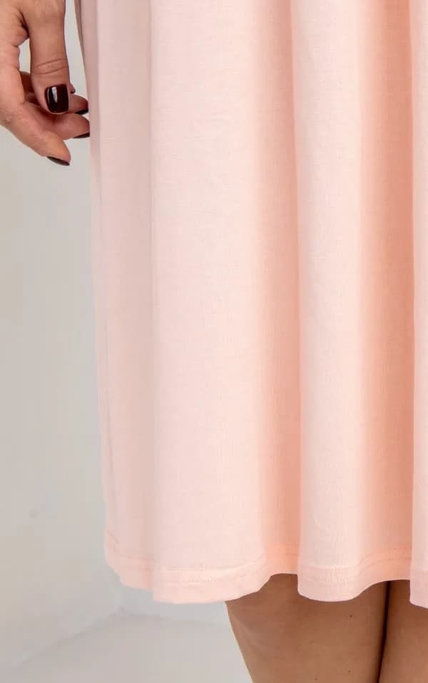 Комплект для беременных и кормления (халат+ночная рубашка) S-XL Nicoletta 7342 - светло-персиковый фото 9 Комплект для беременных и кормления (халат+ночная рубашка) S-XL Nicoletta 7342 - светло-персиковый фото 9