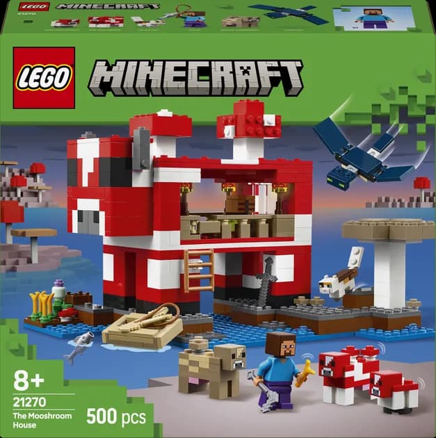 Конструктор Lego Minecraft Грибний будинок 500дет 21270 фото 2 Конструктор Lego Minecraft Грибний будинок 500дет 21270 фото 2