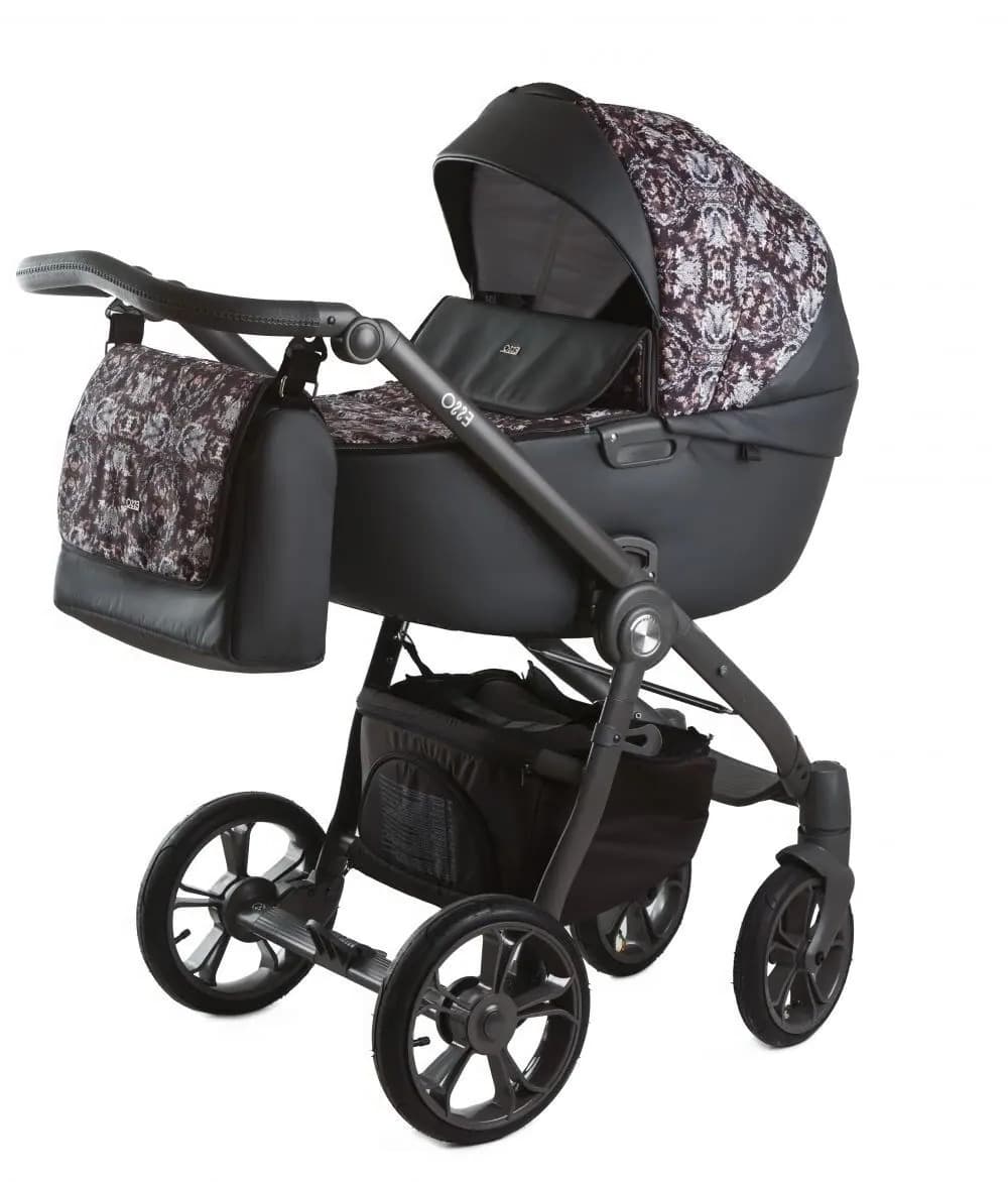 Коляска універсальна 2в1 Roan Esso Brown Sequins 9023-RE-02
