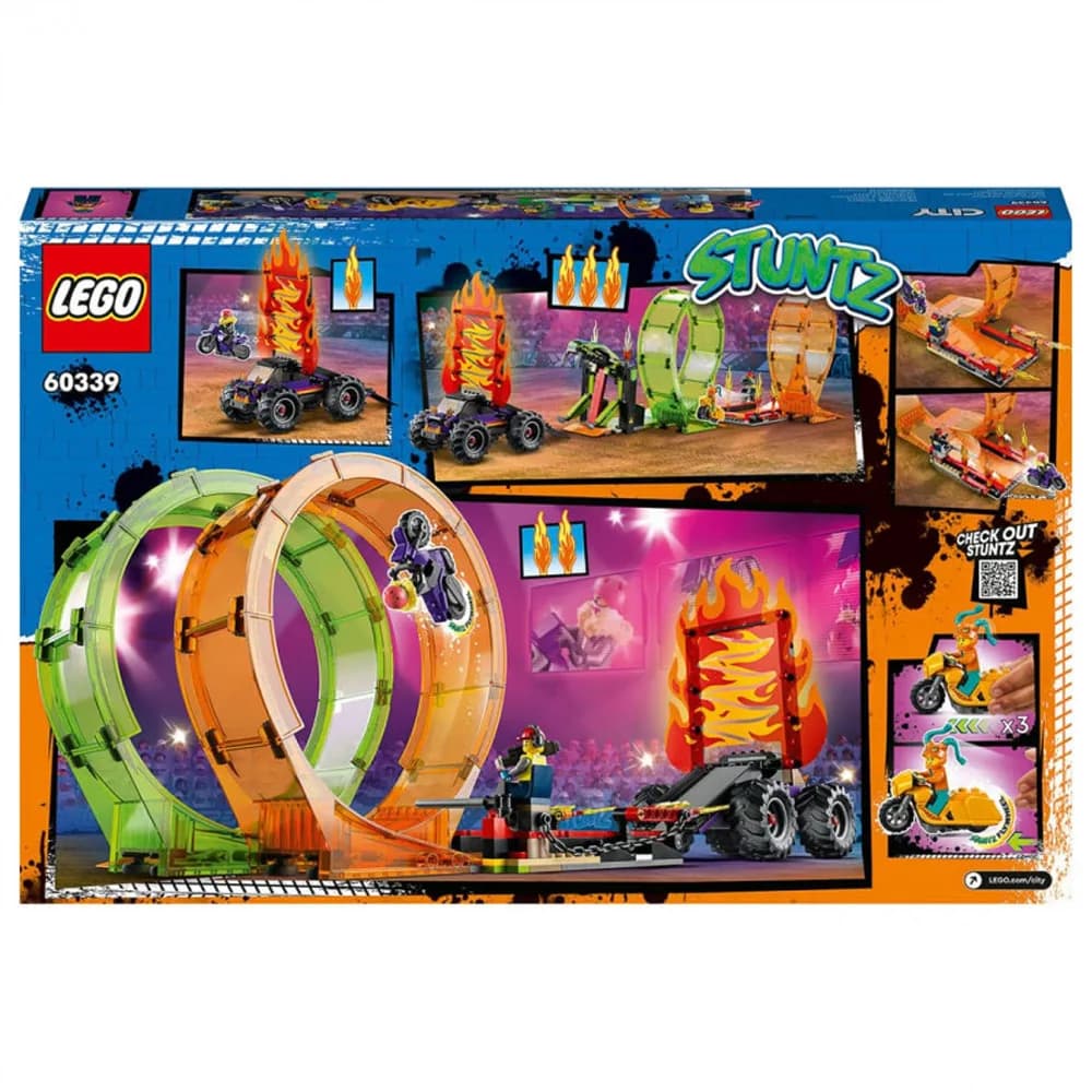 Конструктор LEGO City Stuntz Двойная петля каскадерской арены 598дет 60339 фото 9