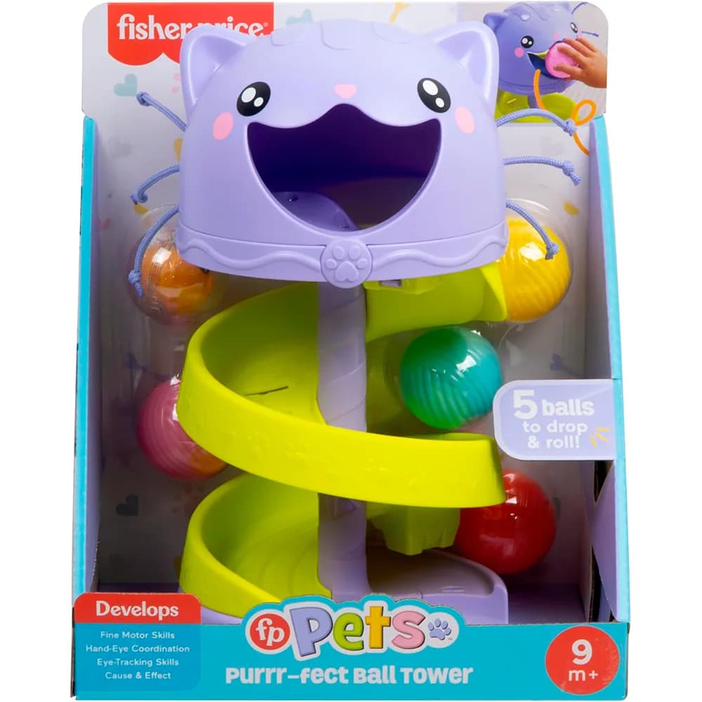 Іграшка інтерактивна Fisher-price Весела вежа з кульками HTW92 фото 6 Іграшка інтерактивна Fisher-price Весела вежа з кульками HTW92 фото 6