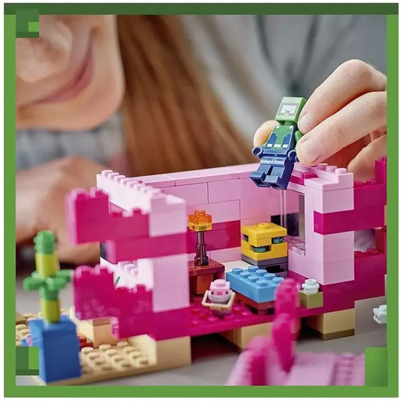 Конструктор Lego Minecraft Дом-Аксолотль 242дет 21247 фото 6 Конструктор Lego Minecraft Дом-Аксолотль 242дет 21247 фото 6