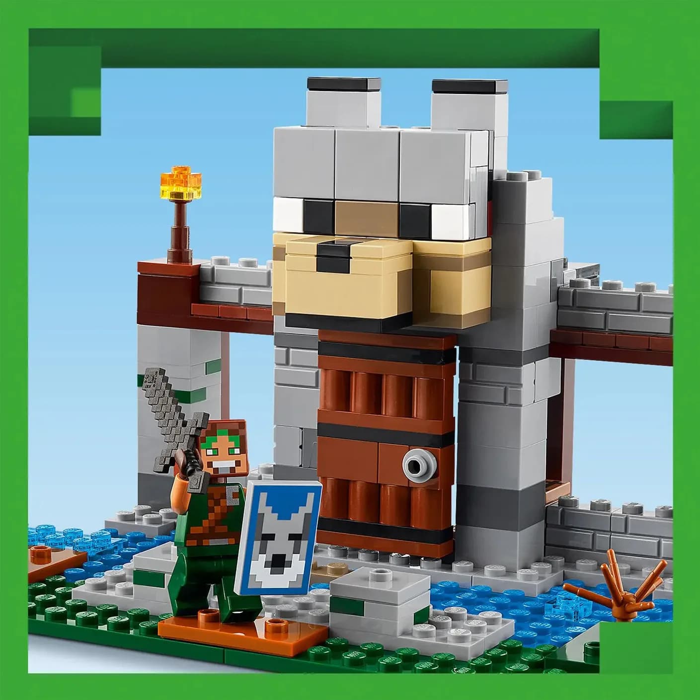 Конструктор Lego Minecraft Вовк із Цитаделі 312дет 21261 фото 4 Конструктор Lego Minecraft Вовк із Цитаделі 312дет 21261 фото 4