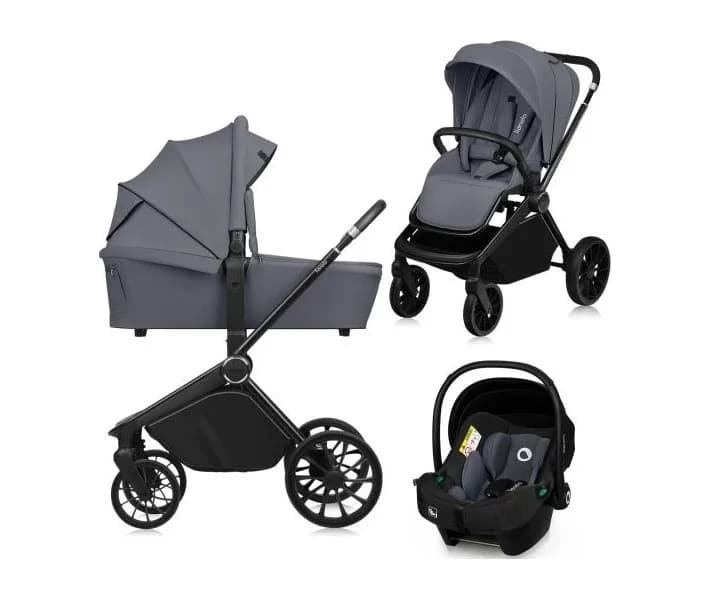Коляска универсальная 3в1 Lionelo Mika Plus Grey Stone LO-MIKA PLUS 3IN1 GREY STONE фото 3 Коляска универсальная 3в1 Lionelo Mika Plus Grey Stone LO-MIKA PLUS 3IN1 GREY STONE фото 3