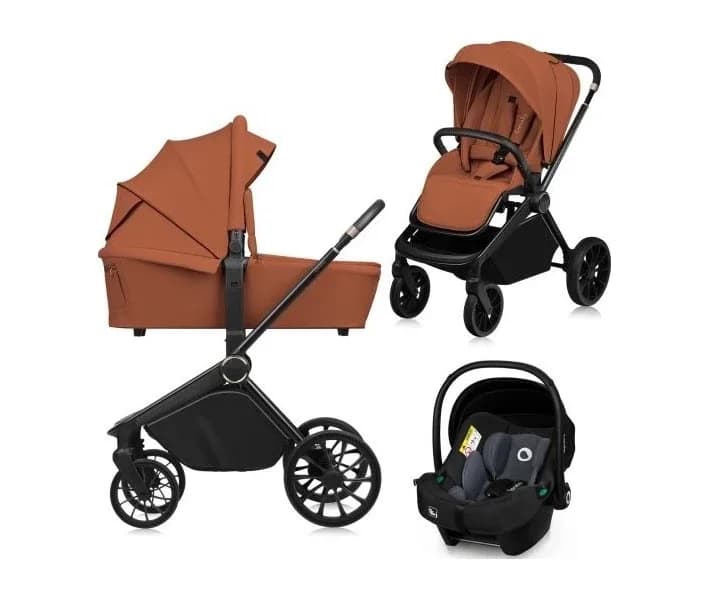 Коляска універсальна 3в1 Lionelo Mika Plus Brown Rust LO-MIKA PLUS 3IN1 BROWN RUST фото 3