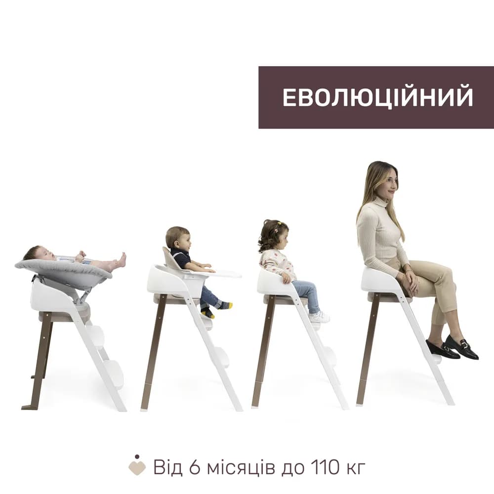 Стульчик для кормления 3в1 Chicco Crescendo Up 87046.85 фото 2
