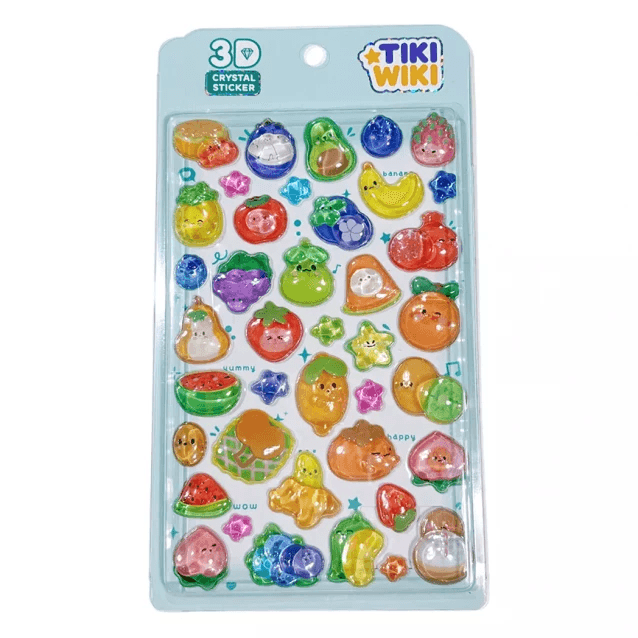 Набор 3D наклейки Tiki Wiki Тики фрукты 51367 Набор 3D наклейки Tiki Wiki Тики фрукты 51367