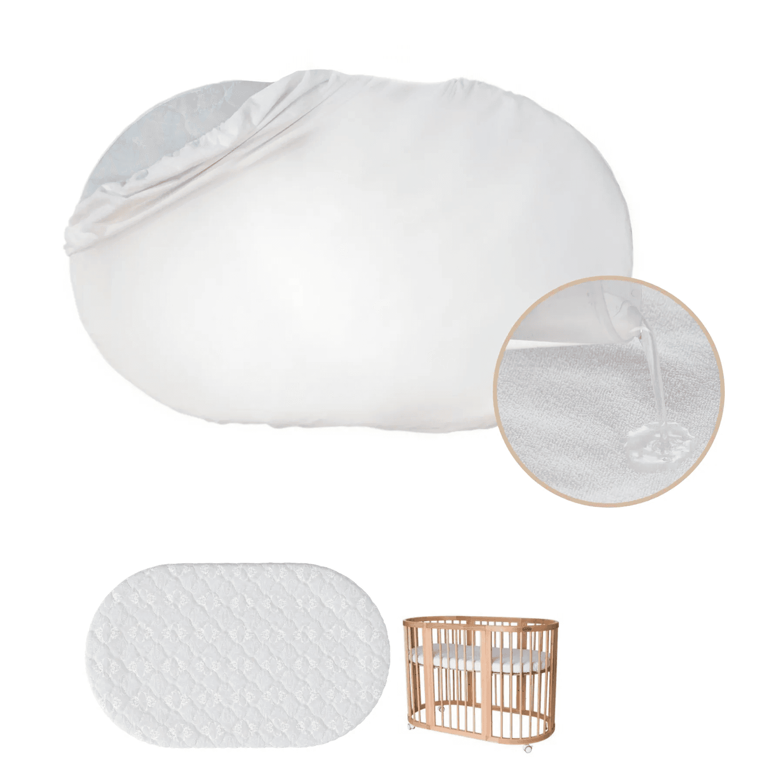 Наматрасник IngVart в люльку Smart Bed 100x150 см 2100029000000