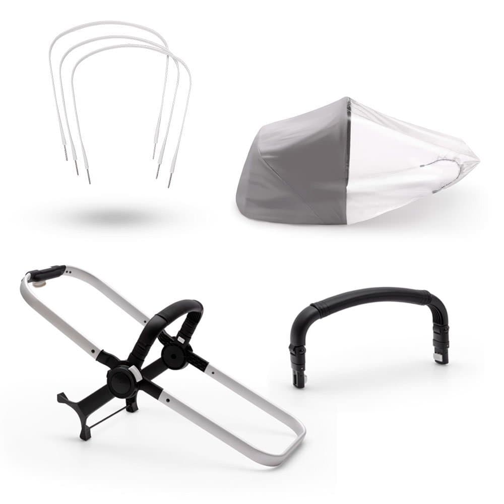 Каркас люльки/прогулочного блока для второго ребенка Bugaboo Donkey 3 Aluminium 180122ZW06 Каркас люльки/прогулочного блока для второго ребенка Bugaboo Donkey 3 Aluminium 180122ZW06