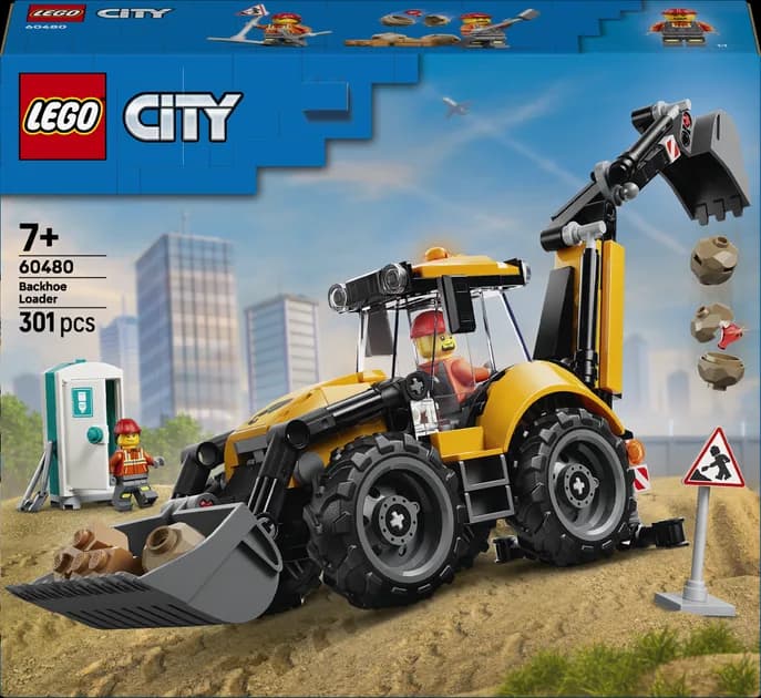 Конструктор Lego City Екскаватор-навантажувач 301дет 60480 фото 3 Конструктор Lego City Екскаватор-навантажувач 301дет 60480 фото 3