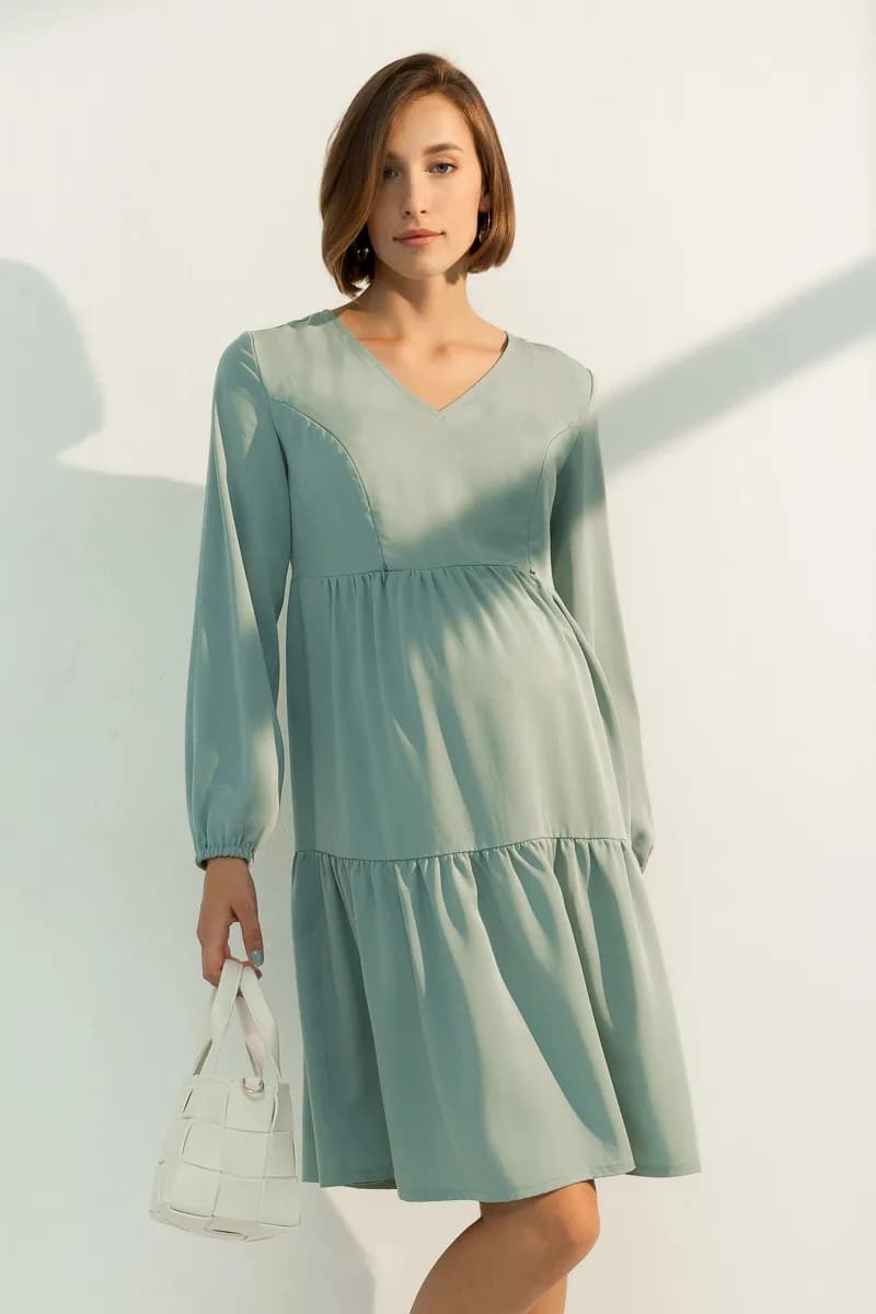 Платье для беременных и кормления S-XL Юла мама Tiffany DR-31.061 фото 2 Платье для беременных и кормления S-XL Юла мама Tiffany DR-31.061 фото 2