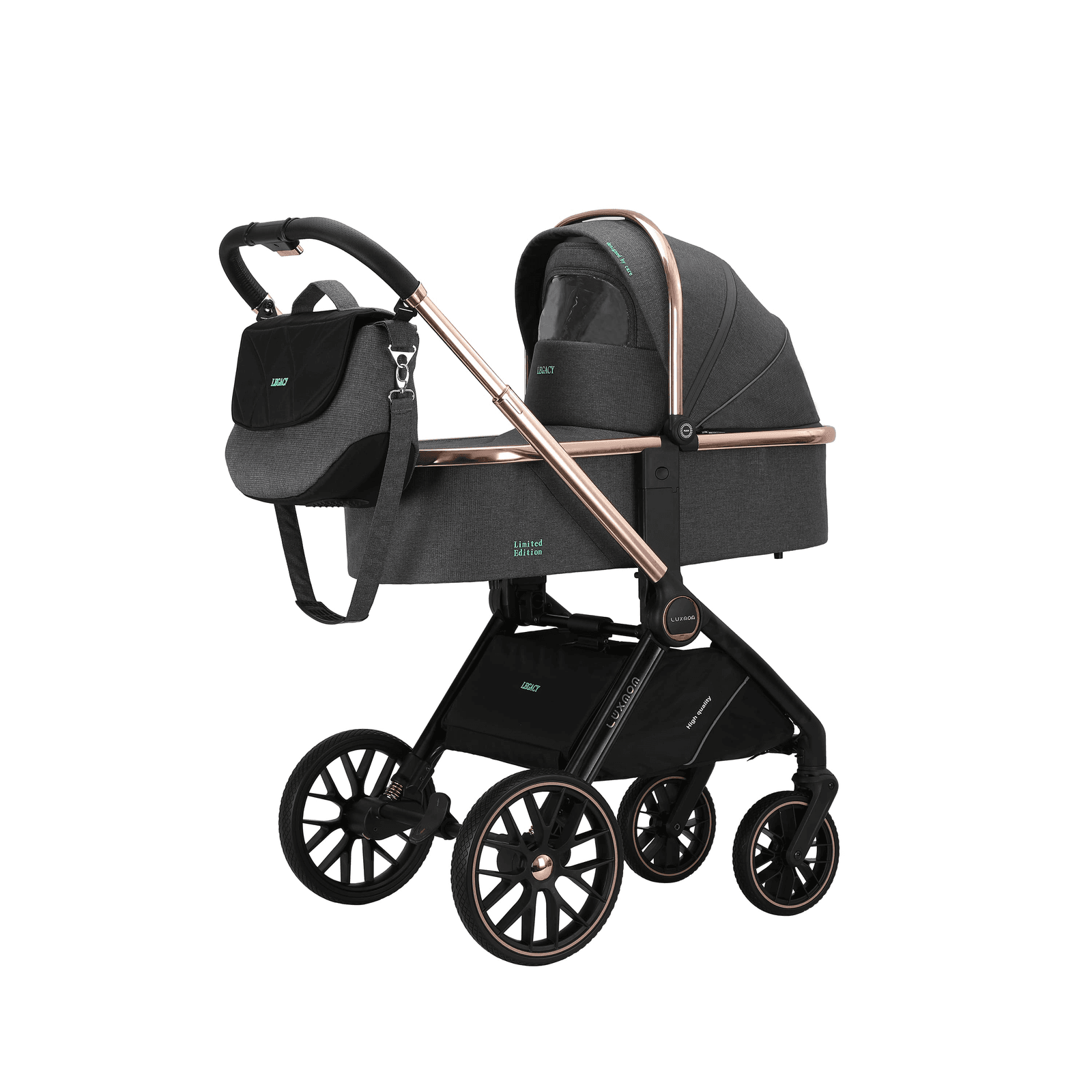 Коляска универсальная 2в1 Pote luxmom 2025 dark gray ptlux/dg Коляска универсальная 2в1 Pote luxmom 2025 dark gray ptlux/dg