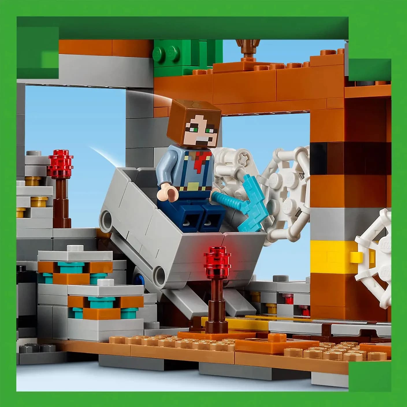 Конструктор Lego Minecraft Покинута шахта у безплідних землях 538дет 21263 фото 6 Конструктор Lego Minecraft Покинута шахта у безплідних землях 538дет 21263 фото 6