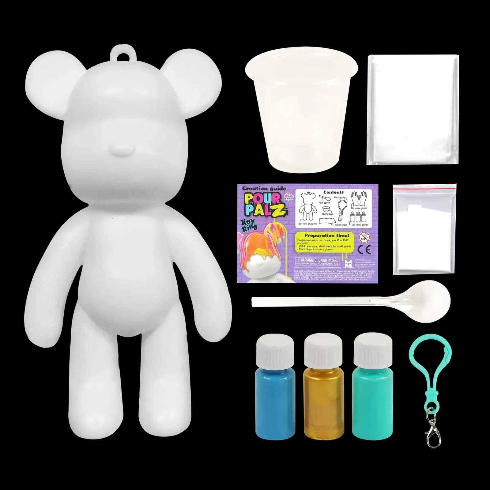 Набір для творчості ToyMonster Брелок Ведмедик GS-G08162 фото 6 Набір для творчості ToyMonster Брелок Ведмедик GS-G08162 фото 6