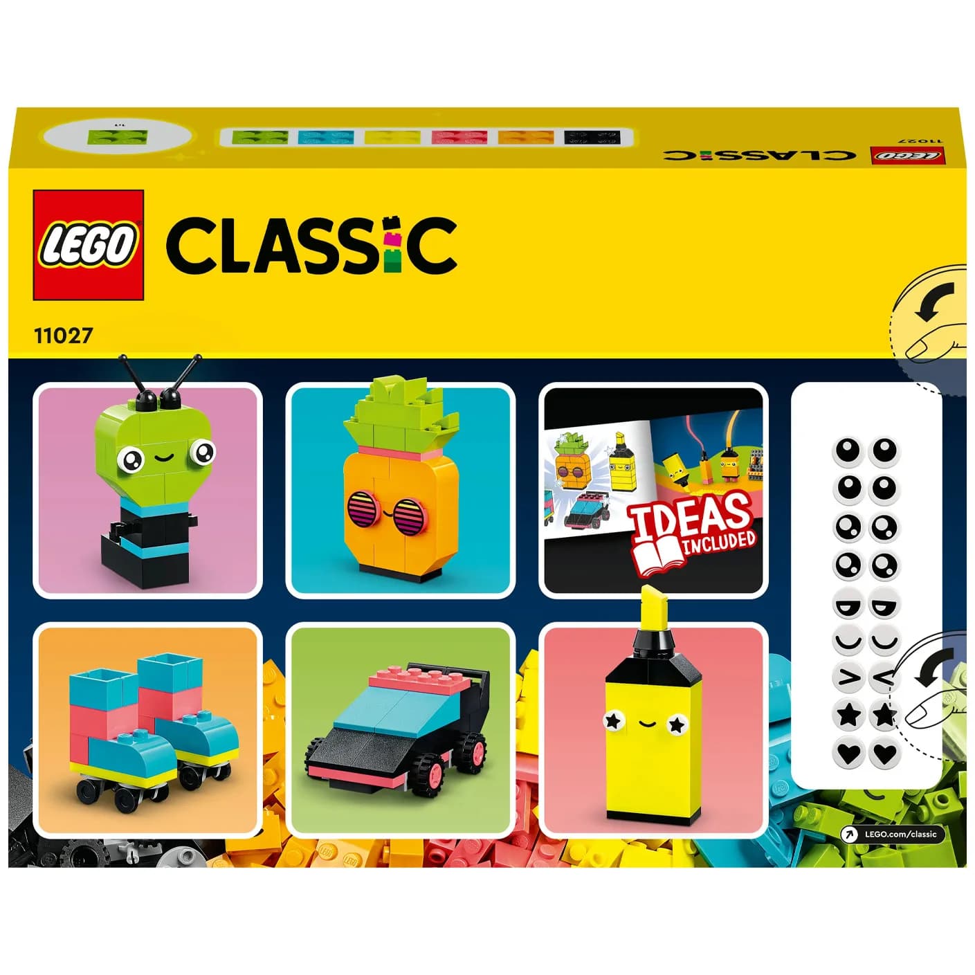Конструктор Lego Classic Творческое неоновое веселье 333дет 11027 фото 8