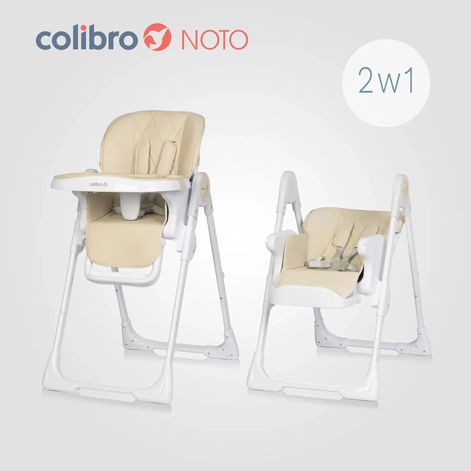 Стільчик для годування Colibro Noto CCN-11-02 Almond фото 3 Стільчик для годування Colibro Noto CCN-11-02 Almond фото 3