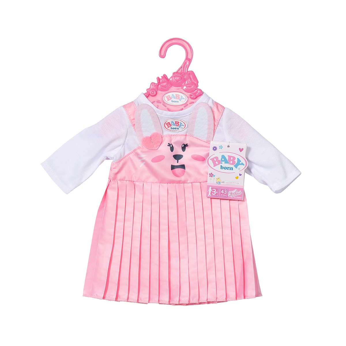 Одежда для куклы Baby Born Платье с зайкой 832868 Одежда для куклы Baby Born Платье с зайкой 832868