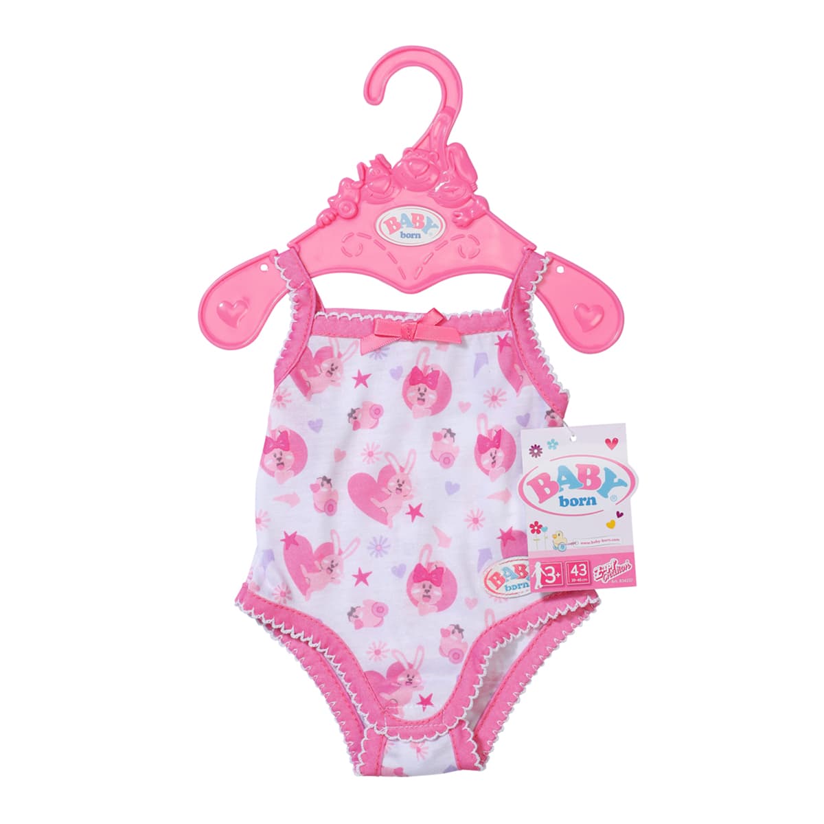 Одежда для куклы Baby Born Боди с зайкой 834237 Одежда для куклы Baby Born Боди с зайкой 834237