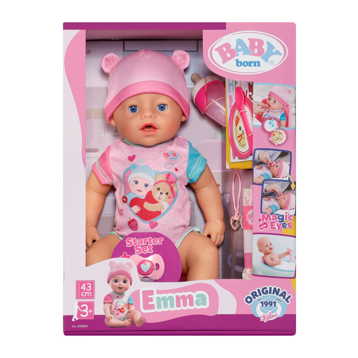 Лялька ZAPF Baby Born Чарівна Емма 43см (з аксесуарами) 834800