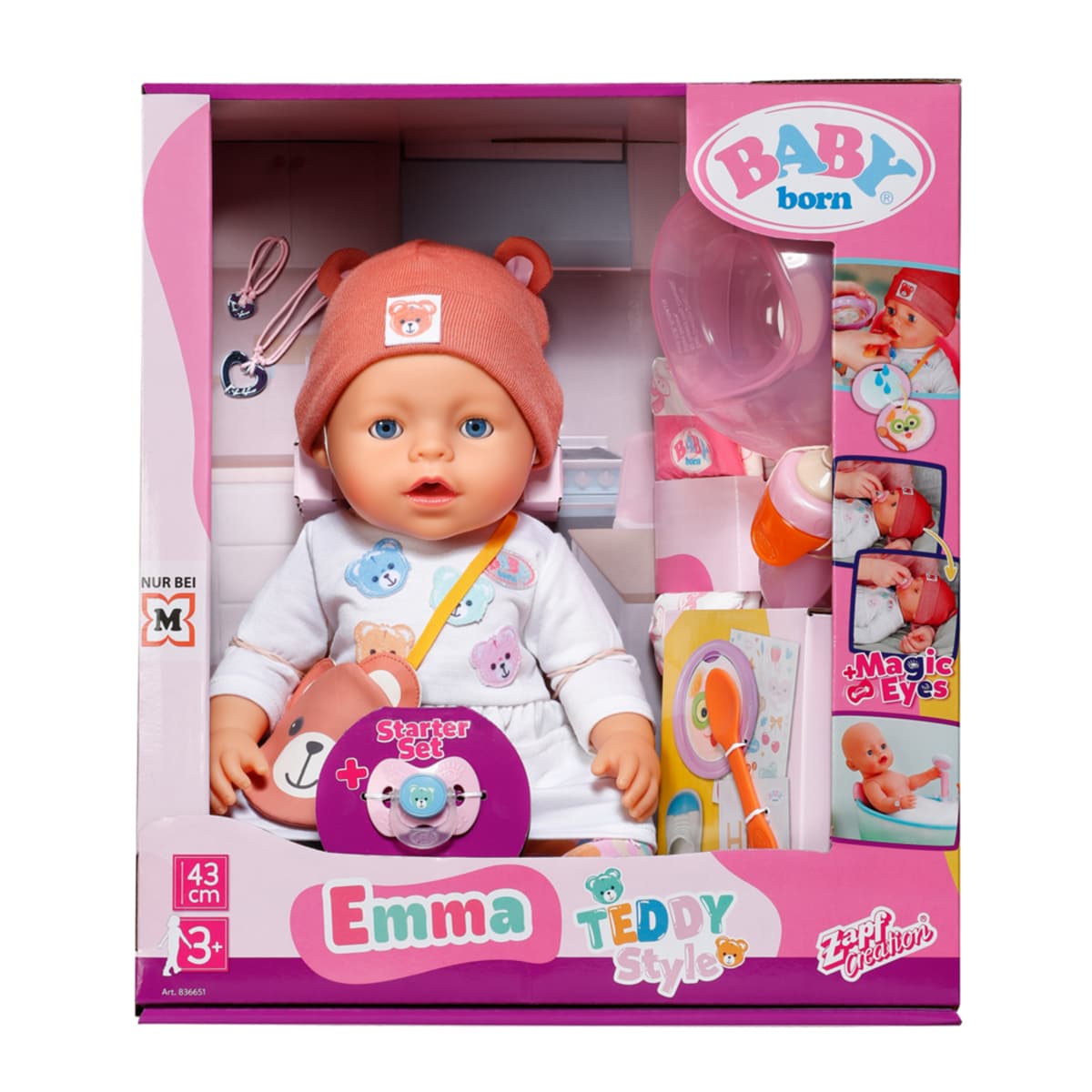 Лялька ZAPF Baby Born Емма-Тедді 43см 836651