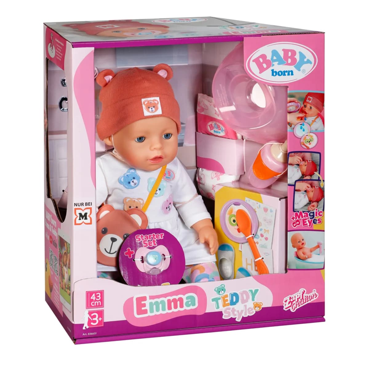 Лялька ZAPF Baby Born Емма-Тедді 43см 836651 фото 8 Лялька ZAPF Baby Born Емма-Тедді 43см 836651 фото 8