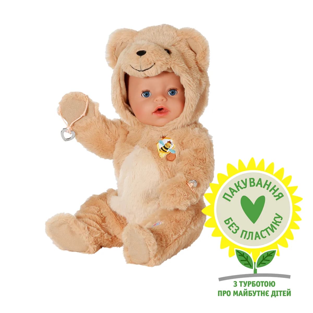 Кукла ZAPF Baby Born Эмма в костюме мишки 43см 837115 фото 2