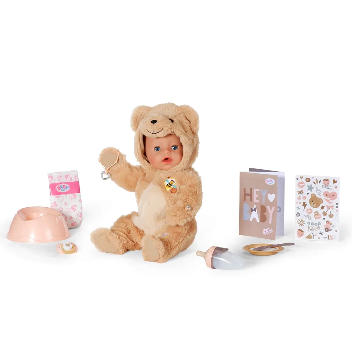 Кукла ZAPF Baby Born Эмма в костюме мишки 43см 837115 фото 3