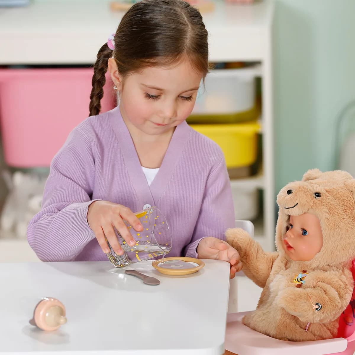 Кукла ZAPF Baby Born Эмма в костюме мишки 43см 837115 фото 4