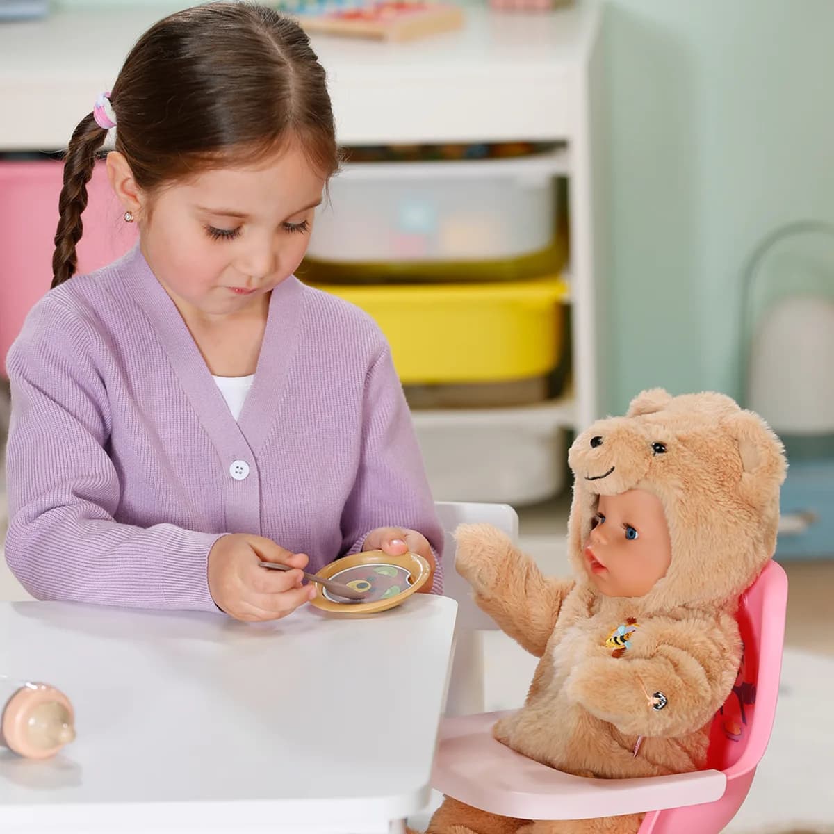Кукла ZAPF Baby Born Эмма в костюме мишки 43см 837115 фото 5
