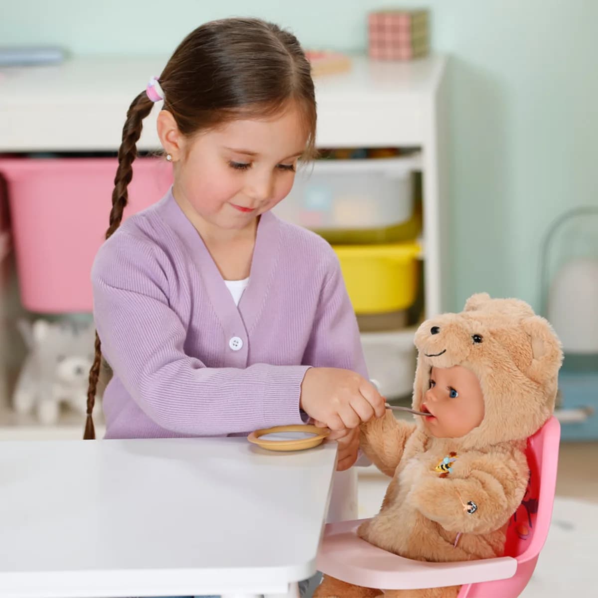 Кукла ZAPF Baby Born Эмма в костюме мишки 43см 837115 фото 10